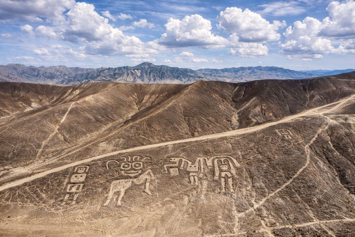 Ancient Nazca Lines desert figures captured on Huacachina Tours Nazca excursion
