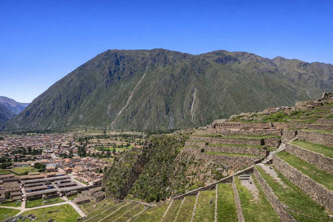 Panoramic view of Sacred Valley Peru captured on Huacachina Tours itinerary